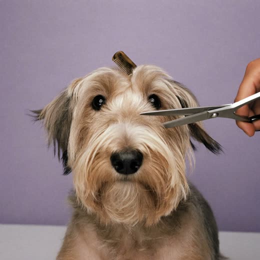 A neatly clipped terrier after a full groom